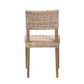 Baxton Studio bali & pari Barossa Bohemian Grey Kubu Rattan and Mahogany Wood Dining Chair | Dining Chairs | Modishstore - 7