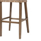 Baxton Studio bali & pari Magy Modern Bohemian Grey Kubu Rattan and Mahogany Wood Bar Stool | Bar Stools | Modishstore - 9