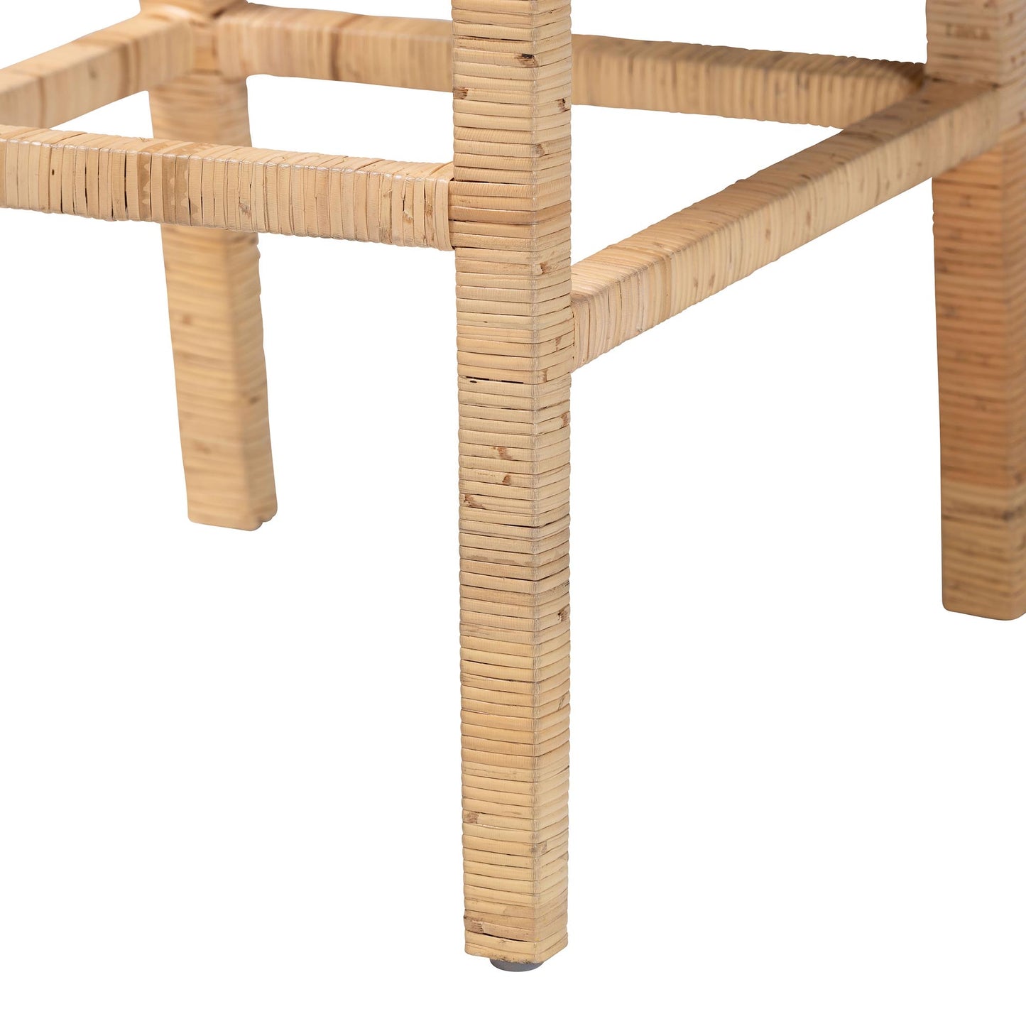 Baxton Studio bali & pari Sofia Bohemian Natural Rattan Bar Stool | Bar Stools | Modishstore - 9