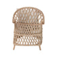 Baxton Studio bali & pari Florence Bohemian Ivory Braided Rattan Arm Chair | Armchairs | Modishstore - 7