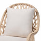 Baxton Studio bali & pari Florence Bohemian Ivory Braided Rattan Arm Chair | Armchairs | Modishstore - 8