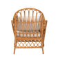 Baxton Studio bali & pari Reina Bohemian Light Honey Rattan Arm Chair | Armchairs | Modishstore - 7