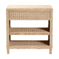 Baxton Studio bali & pari Lanica Japandi Sun Bleached Rattan 2-Drawer Console Table | Console Tables | Modishstore - 9