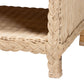 Baxton Studio bali & pari Lanica Japandi Sun Bleached Rattan 2-Drawer Console Table | Console Tables | Modishstore - 11