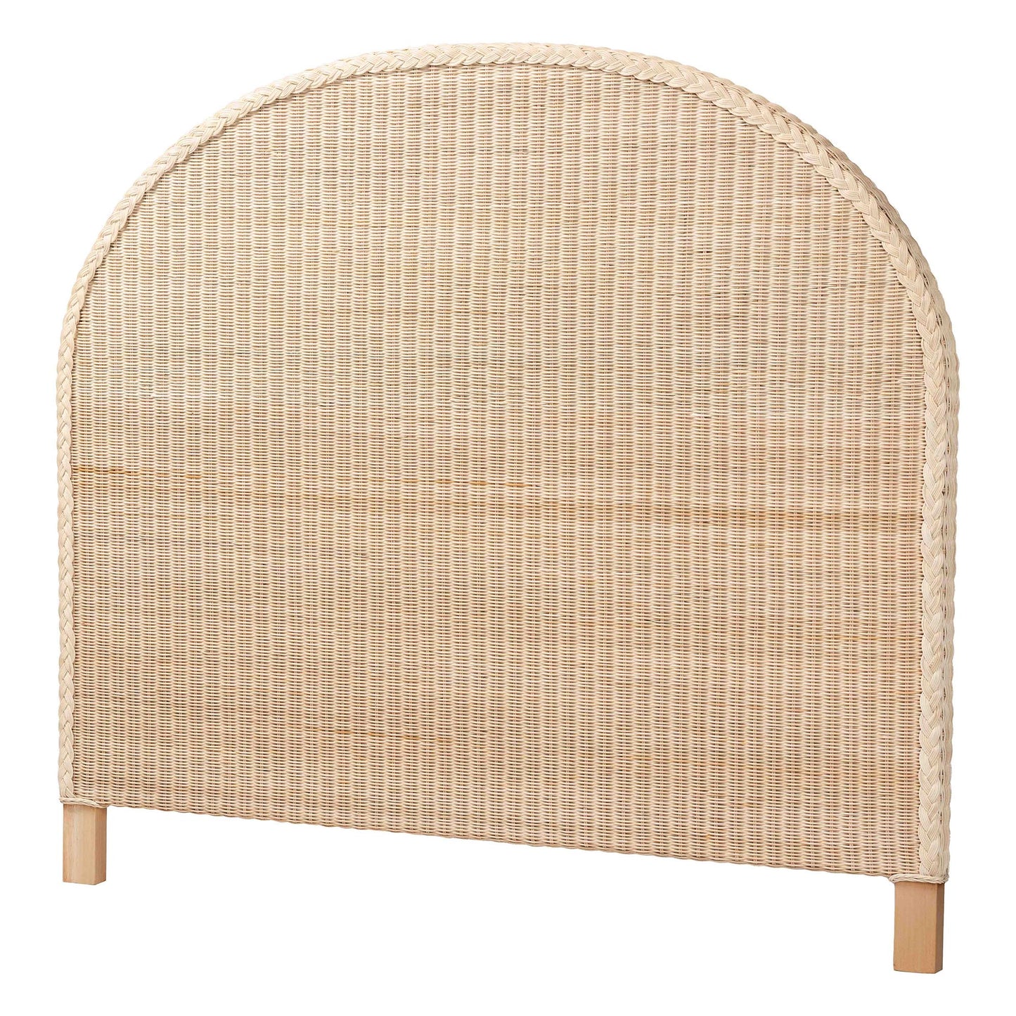 Baxton Studio bali & pari Lanica Japandi Sun Bleached Rattan King Size Standalone Headboard | Headboards | Modishstore - 3