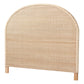 Baxton Studio bali & pari Lanica Japandi Sun Bleached Rattan Queen Size Standalone Headboard | Headboards | Modishstore - 3