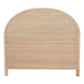 Baxton Studio bali & pari Lanica Japandi Sun Bleached Rattan King Size Standalone Headboard | Headboards | Modishstore - 4