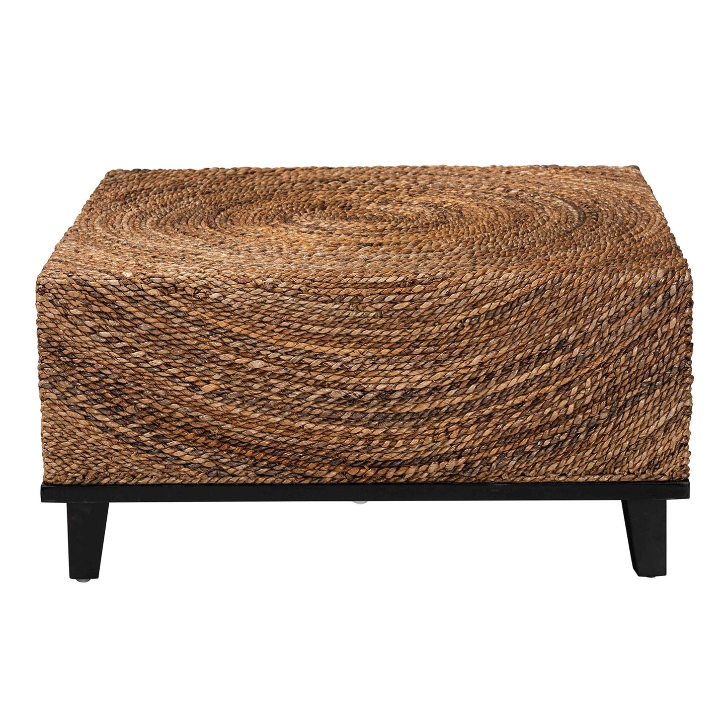 Baxton Studio bali & pari Verino Bohemian Natural Seagrass Coffee Table | Coffee Tables | Modishstore - 5