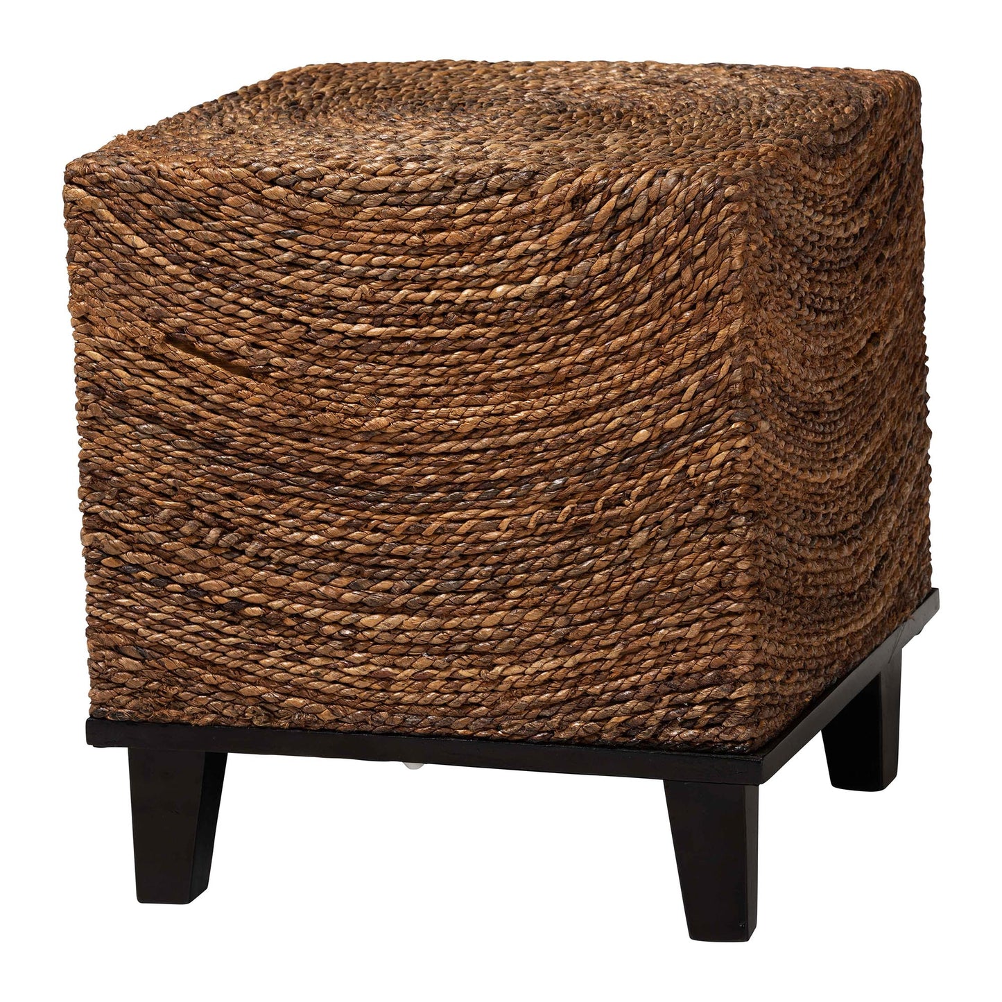 Baxton Studio bali & pari Verino Bohemian Natural Seagrass End Table | End Tables | Modishstore - 4