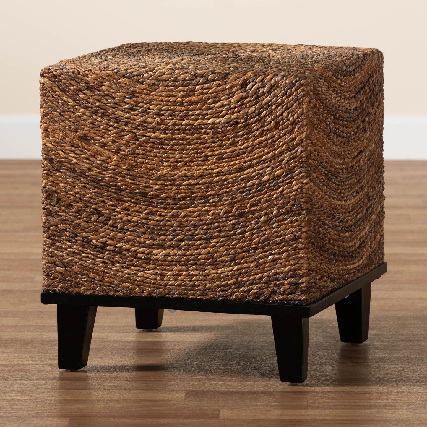 Baxton Studio bali & pari Verino Bohemian Natural Seagrass End Table | End Tables | Modishstore - 2