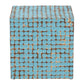 Baxton Studio bali & pari Janella Bohemian Sky Blue Coconut Shell and Acacia Wood End Table | End Tables | Modishstore - 4