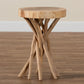 Baxton Studio bali & pari Liberte Natural Teak Wood End Table | End Tables | Modishstore - 6