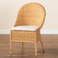 Baxton Studio bali & pari Camelia Bohemian Light Honey Rattan Dining Chair | Dining Chairs | Modishstore - 2