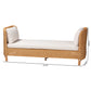 Baxton Studio bali & pari Diva Bohemian Light Honey Rattan Daybed | Daybeds | Modishstore - 2