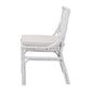 Baxton Studio bali & pari Carwyn Bohemian White Rattan Dining Chair | Dining Chairs | Modishstore - 6