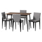 Baxton Studio Bishop Industrial Grey Fabric and Metal Dining Set | Dining Sets | Modishstore - 4