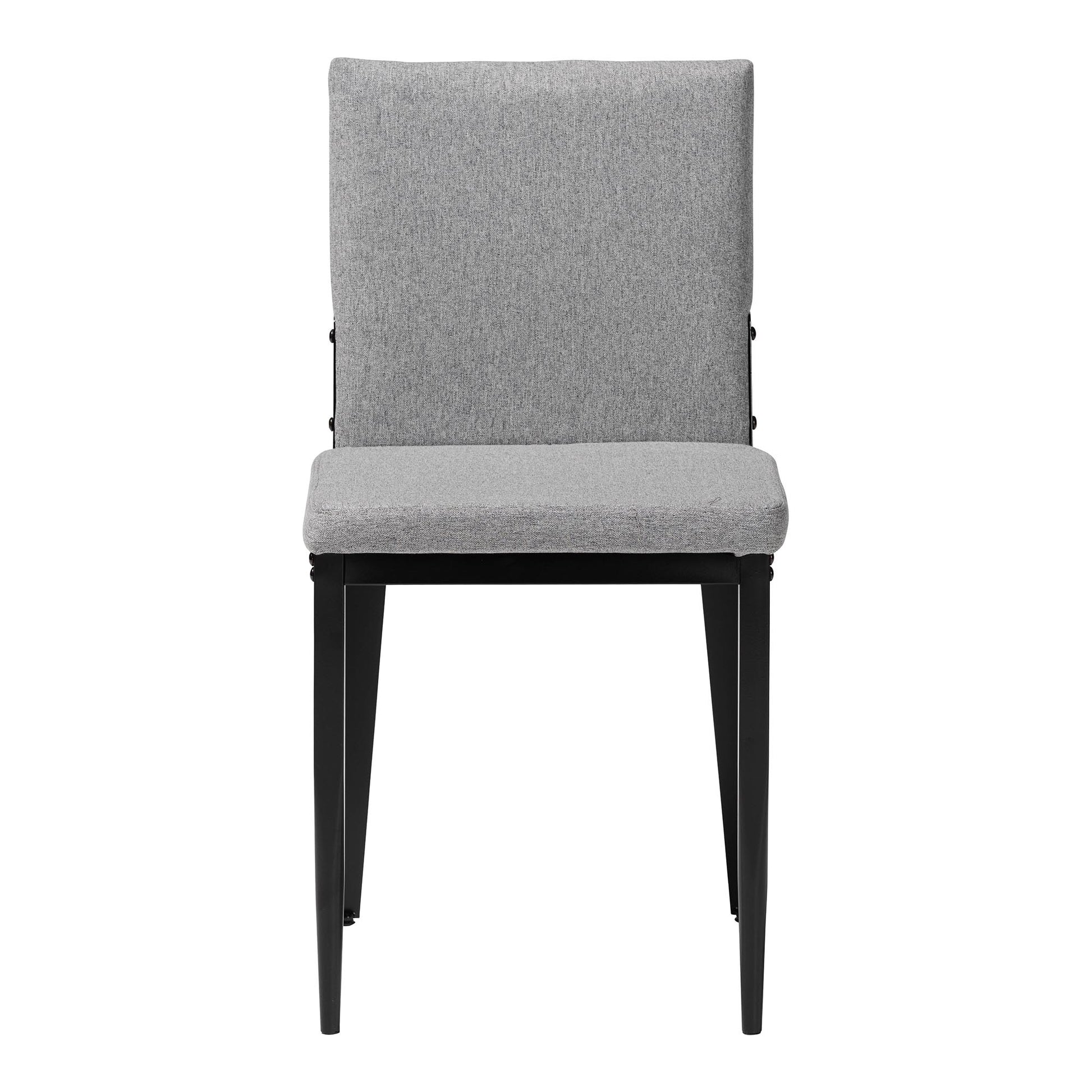 Baxton Studio Bishop Industrial Beige Fabric and Metal Dining Chair | Dining Chairs | Modishstore - 18