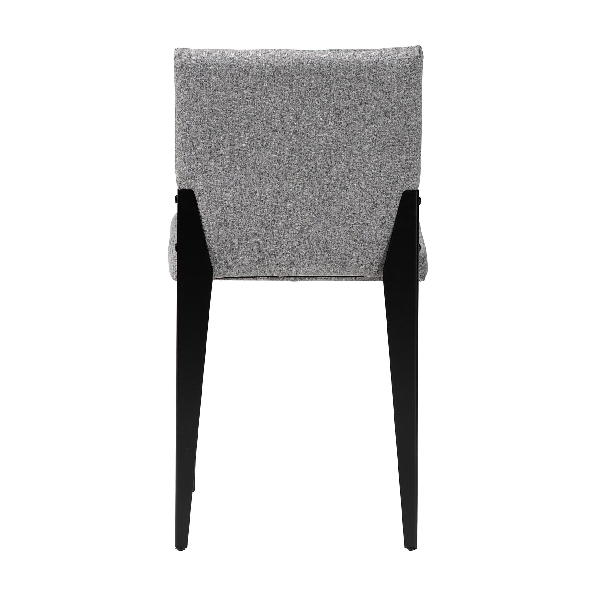 Baxton Studio Bishop Industrial Beige Fabric and Metal Dining Chair | Dining Chairs | Modishstore - 20