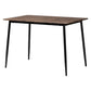 Baxton Studio Dalair Industrial Rustic Brown Wood and Metal Dining Table | Dining Tables | Modishstore - 4