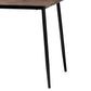 Baxton Studio Dalair Industrial Rustic Brown Wood and Metal Dining Table | Dining Tables | Modishstore - 7