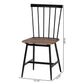 Baxton Studio Cardinal Industrial Dark Brown Wood and Metal Dining Chair | Dining Chairs | Modishstore - 4