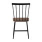 Baxton Studio Cardinal Industrial Dark Brown Wood and Metal Dining Chair | Dining Chairs | Modishstore - 9