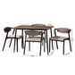 Baxton Studio Revelin Industrial Beige Fabric and Metal Dining Set | Dining Sets | Modishstore - 3