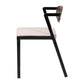 Baxton Studio Revelin Industrial Beige Fabric and Metal Dining Chair | Dining Chairs | Modishstore - 8