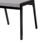 Baxton Studio Revelin Industrial Grey Fabric and Metal Dining Set | Dining Sets | Modishstore - 9