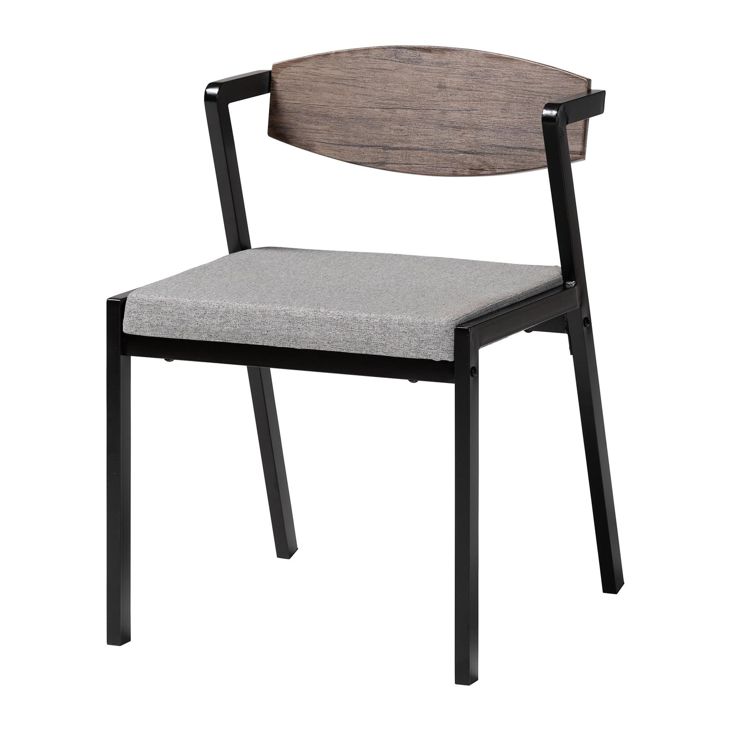 Baxton Studio Revelin Industrial Beige Fabric and Metal Dining Chair | Dining Chairs | Modishstore - 17