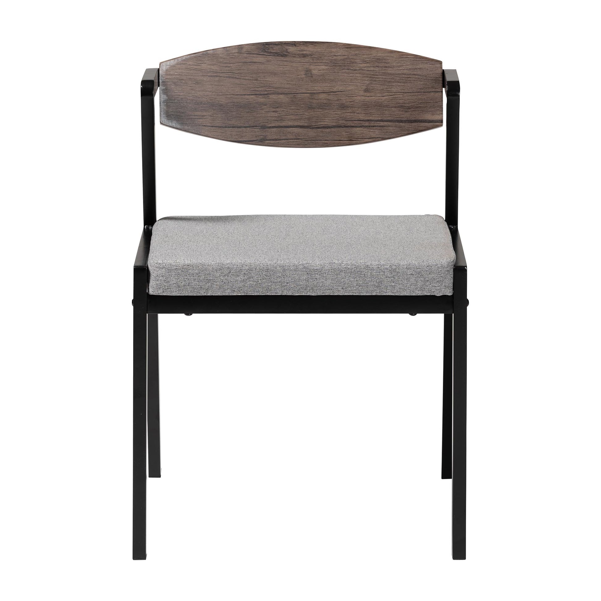 Baxton Studio Revelin Industrial Beige Fabric and Metal Dining Chair | Dining Chairs | Modishstore - 18