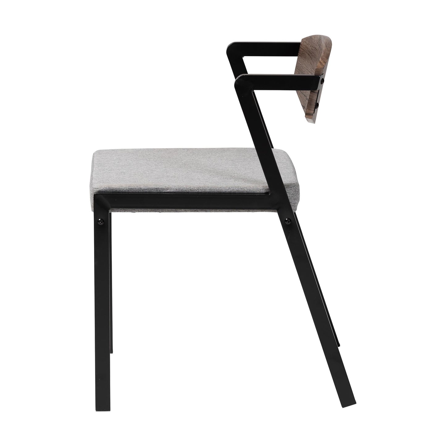 Baxton Studio Revelin Industrial Beige Fabric and Metal Dining Chair | Dining Chairs | Modishstore - 19