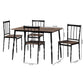 Baxton Studio Nevan Modern Industrial Brown Wood and Metal 5-Piece Dining Set | Dining Sets | Modishstore - 3