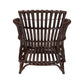 Baxton Studio bali & pari Brooklyn Bohemian Very Dark Brown Rattan Arm Chair | Armchairs | Modishstore - 7