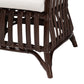 Baxton Studio bali & pari Brooklyn Bohemian Very Dark Brown Rattan Arm Chair | Armchairs | Modishstore - 9