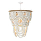 Lorelei Wood Bead Chandelier (White) By Regina Andrew | Chandeliers | Modishstore