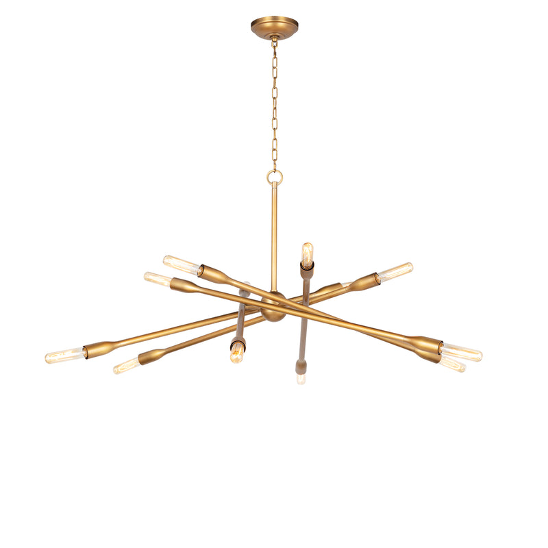 Cobra Chandelier Large (Natural Brass) By Regina Andrew | Chandeliers | Modishstore