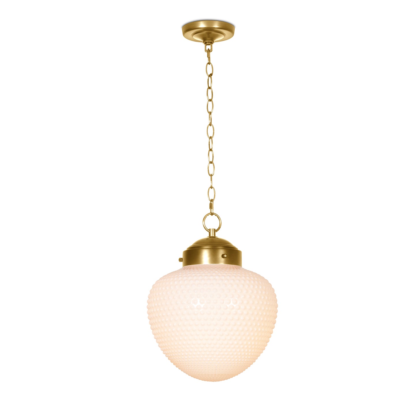 Cole Glass Pendant (Natural Brass) By Regina Andrew | Pendant Lamps | Modishstore