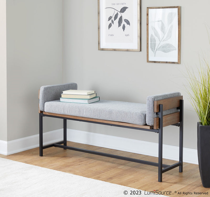 Kari Bench By LumiSource - BC18-KARI2 BKBNCR1 | Benches | Modishstore - 9