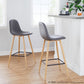 Pebble 30" Fixed-Height Barstool - Set of 2 By LumiSource - B30-PEBPU-X1 BKGY2 | Bar Stools | Modishstore - 10