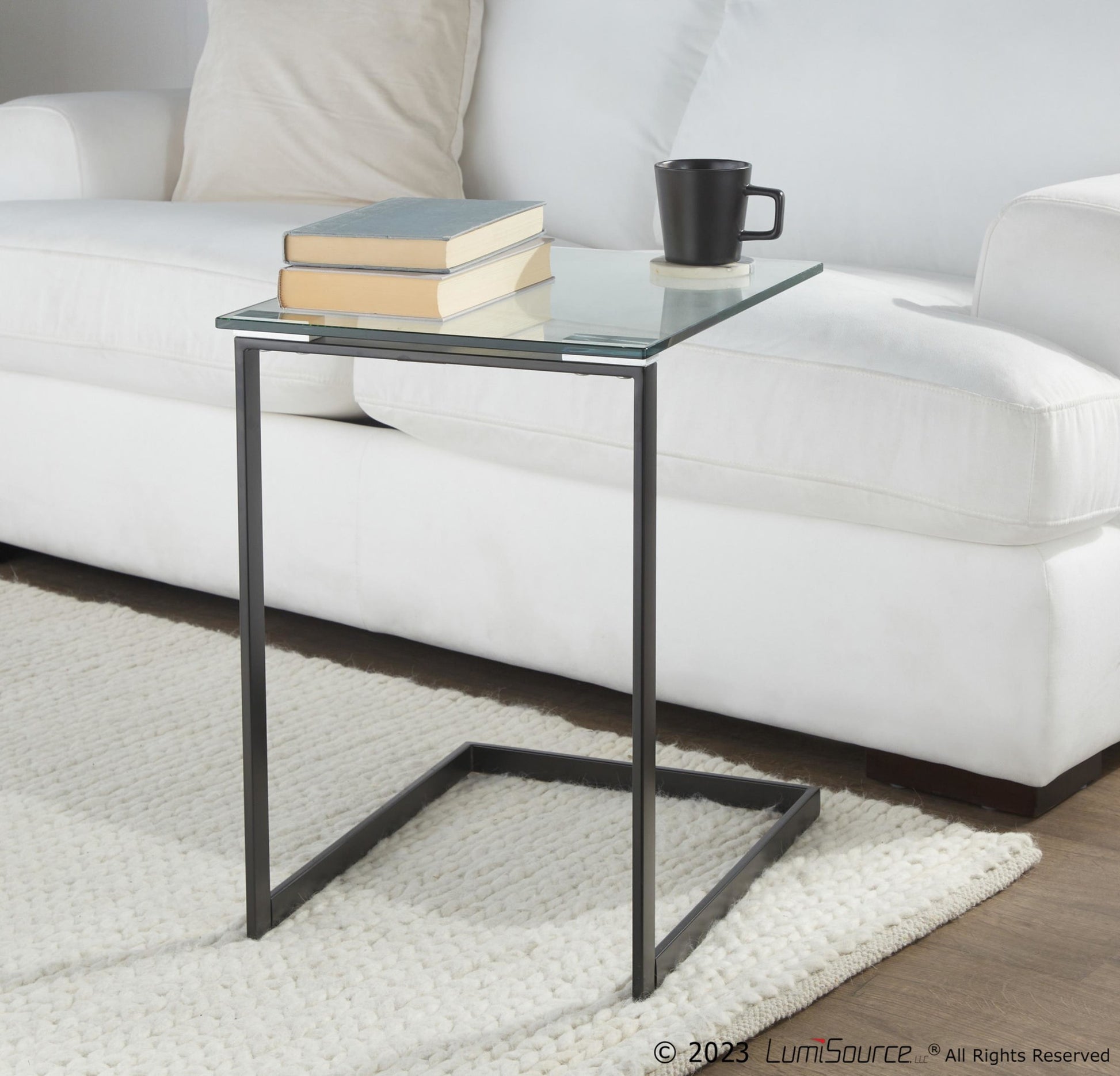 Zenn End Table By LumiSource - TB-ZENN BKGLS | End Tables | Modishstore - 3