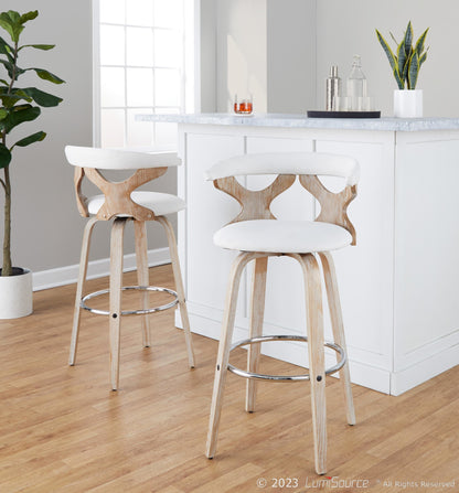 Gardenia 30" Fixed-Height Barstool - Set of 2 By LumiSource - B30-GARDFB-GRTZR2 WWBU2 | Bar Stools | Modishstore - 21