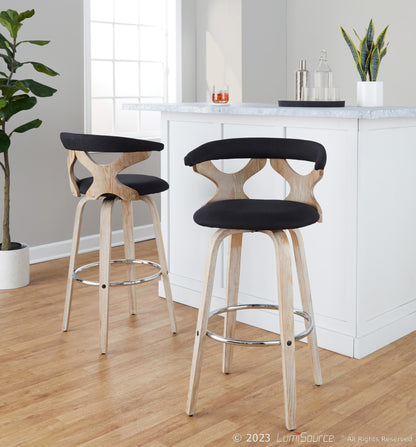 Gardenia 30" Fixed-Height Barstool - Set of 2 By LumiSource - B30-GARDFB-GRTZR2 WWBU2 | Bar Stools | Modishstore - 11