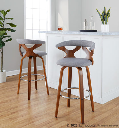 Gardenia 30" Fixed-Height Barstool - Set of 2 By LumiSource - B30-GARDFB-GRTZR2 WLWLCHAR2 | Bar Stools | Modishstore - 11