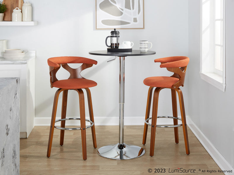 Gardenia 30" Fixed-Height Barstool - Set of 2 By LumiSource - B30-GARDFB-GRTZR2 WLWLCHAR2 | Bar Stools | Modishstore - 21