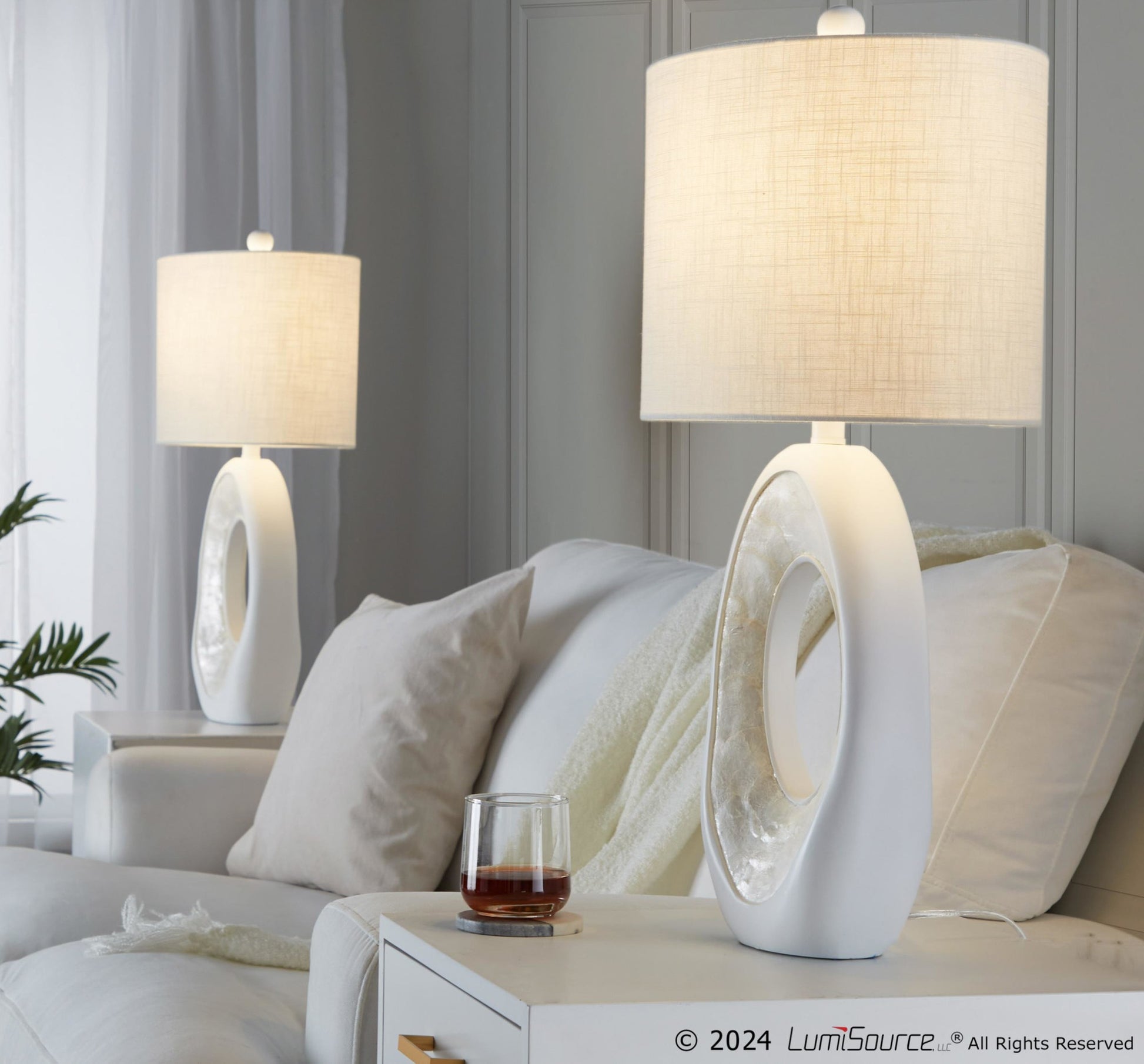 Pearl 29" Polyresin Table Lamp - Set of 2 By LumiSource - GPT29-PEARL WW2 | Table Lamps | Modishstore