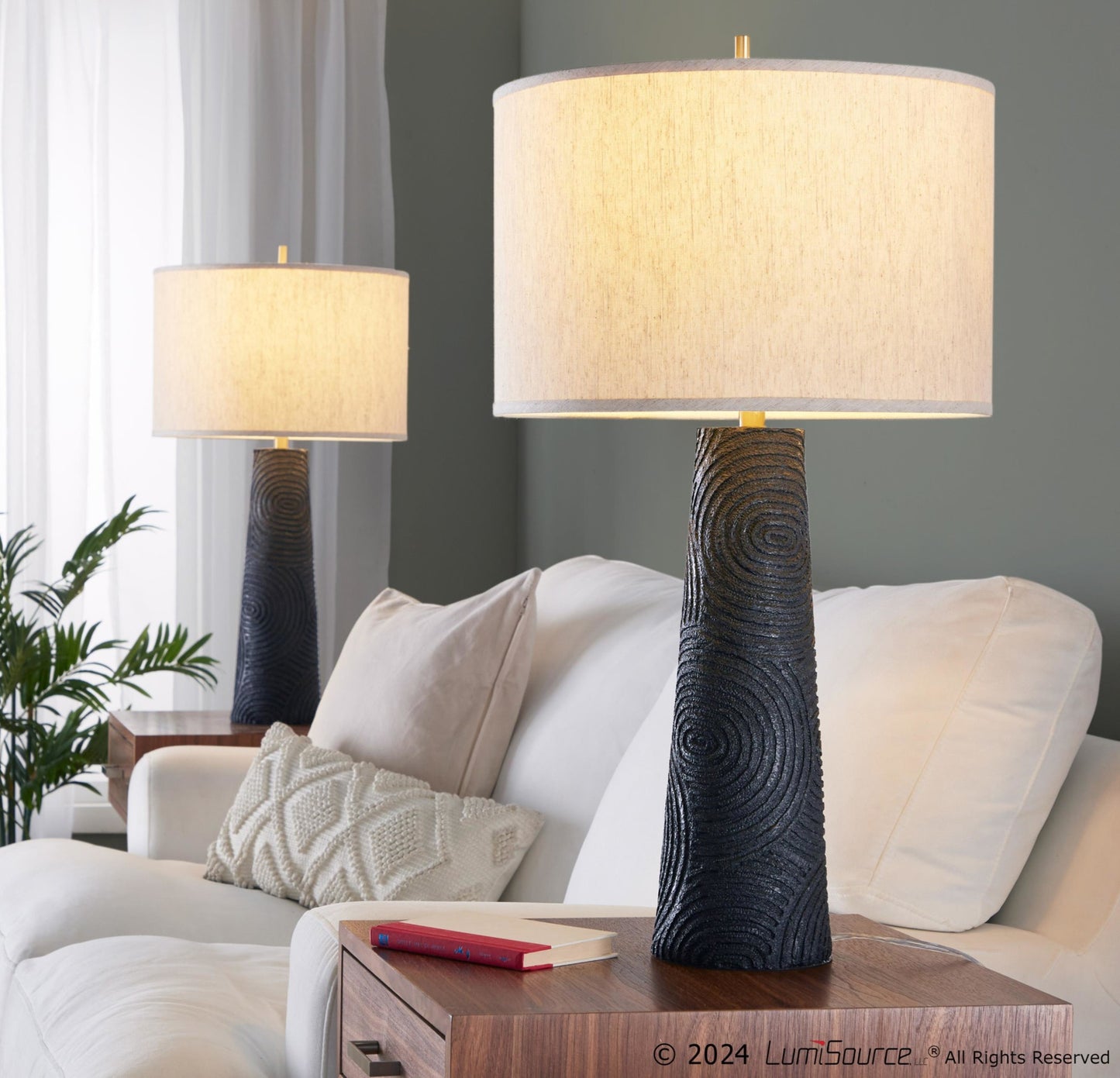 Kona 31" Polyresin Table Lamp - Set of 2 By LumiSource - GPT31-KONA BKNA2 | Table Lamps | Modishstore - 2