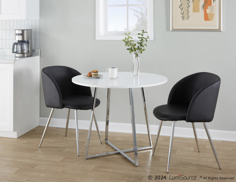 Cosmo Canary Dining Table By LumiSource - DT-CSMO-CNRYCSMO2 CHRBK | Dining Tables | Modishstore - 7