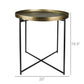 Colony Tray Table, Bronze & Brass By HomArt | Side Tables | Modishstore - 2