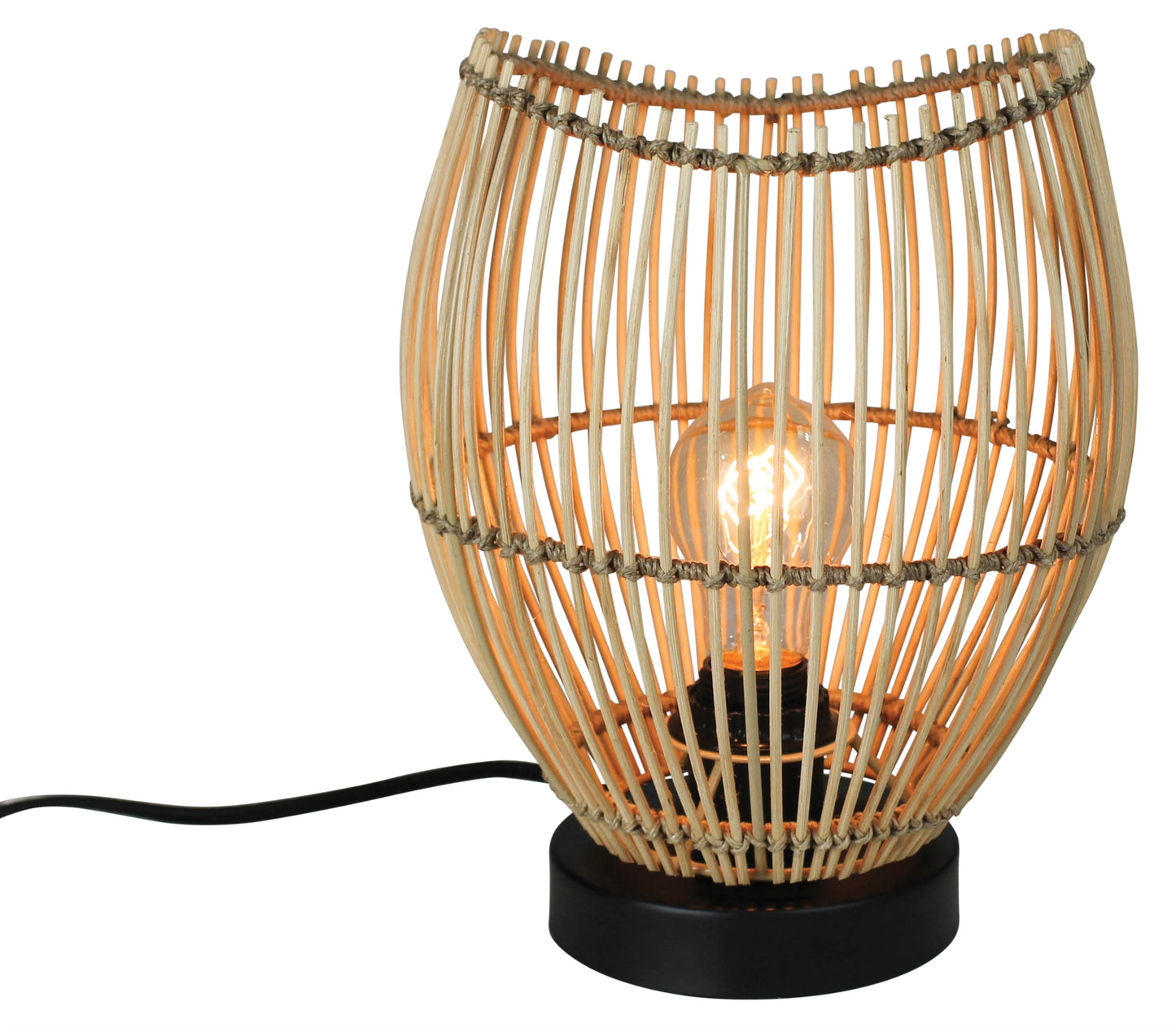 Cairo Table Lamp, Rattan Set Of 4 By HomArt | Table Lamps | Modishstore - 1